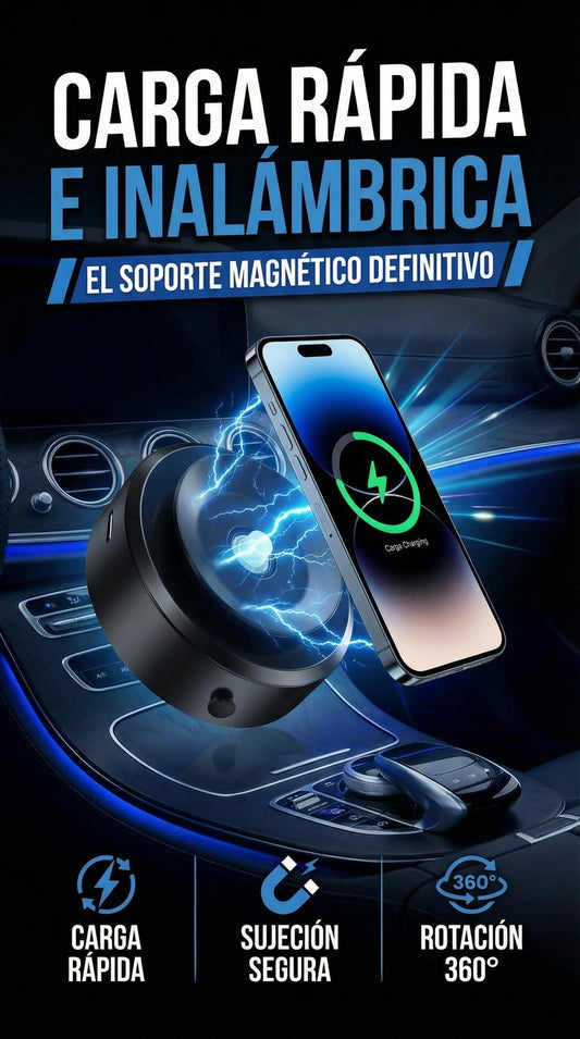 DriveMag™-Cargador Magnético Inalámbrico para Vehículo